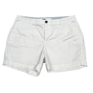 Old Navy Women's White Everyday Shorts Size 8 Chino Casual Summer